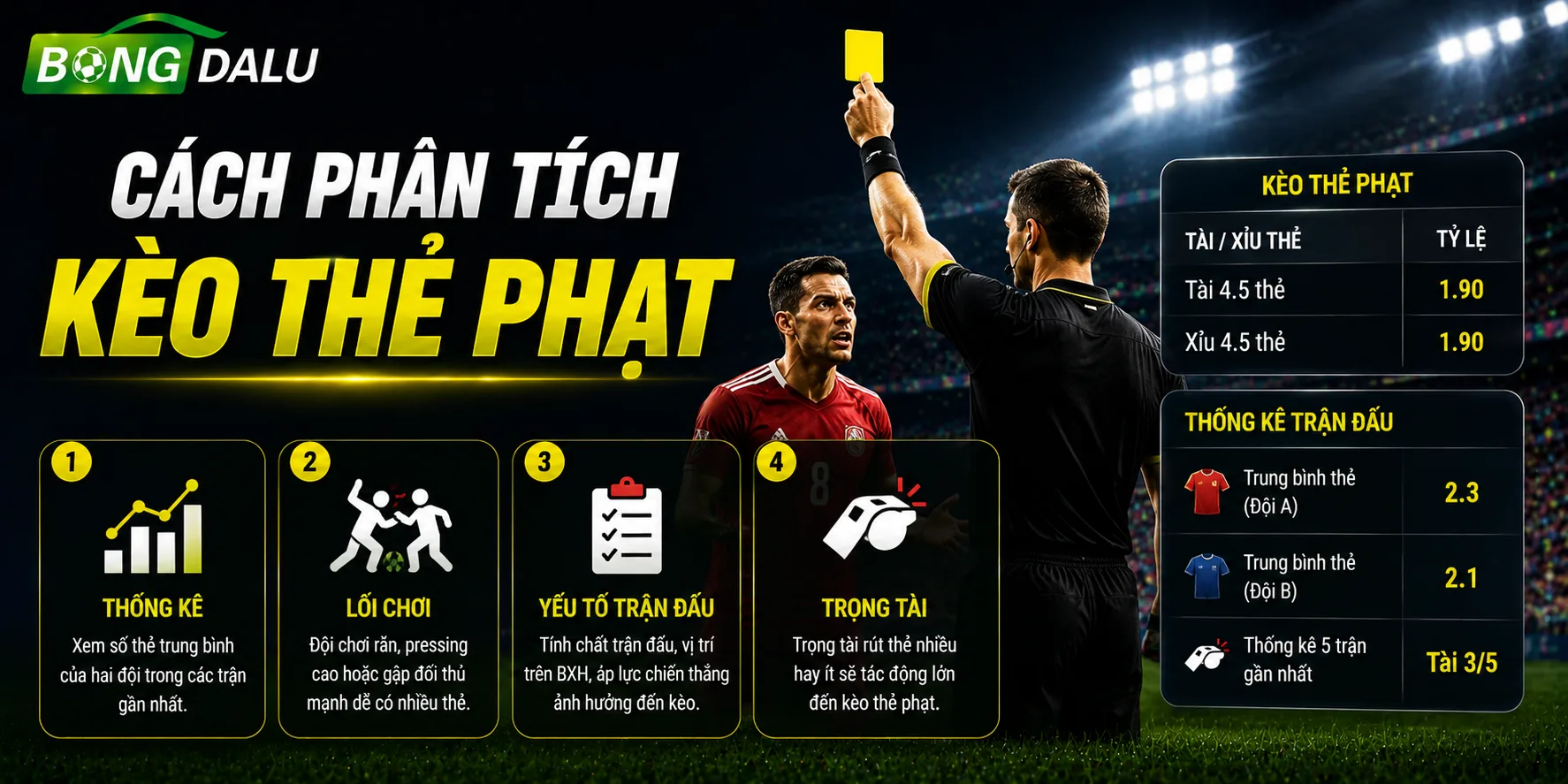 Hướng dẫn phân tích kèo thẻ phạt