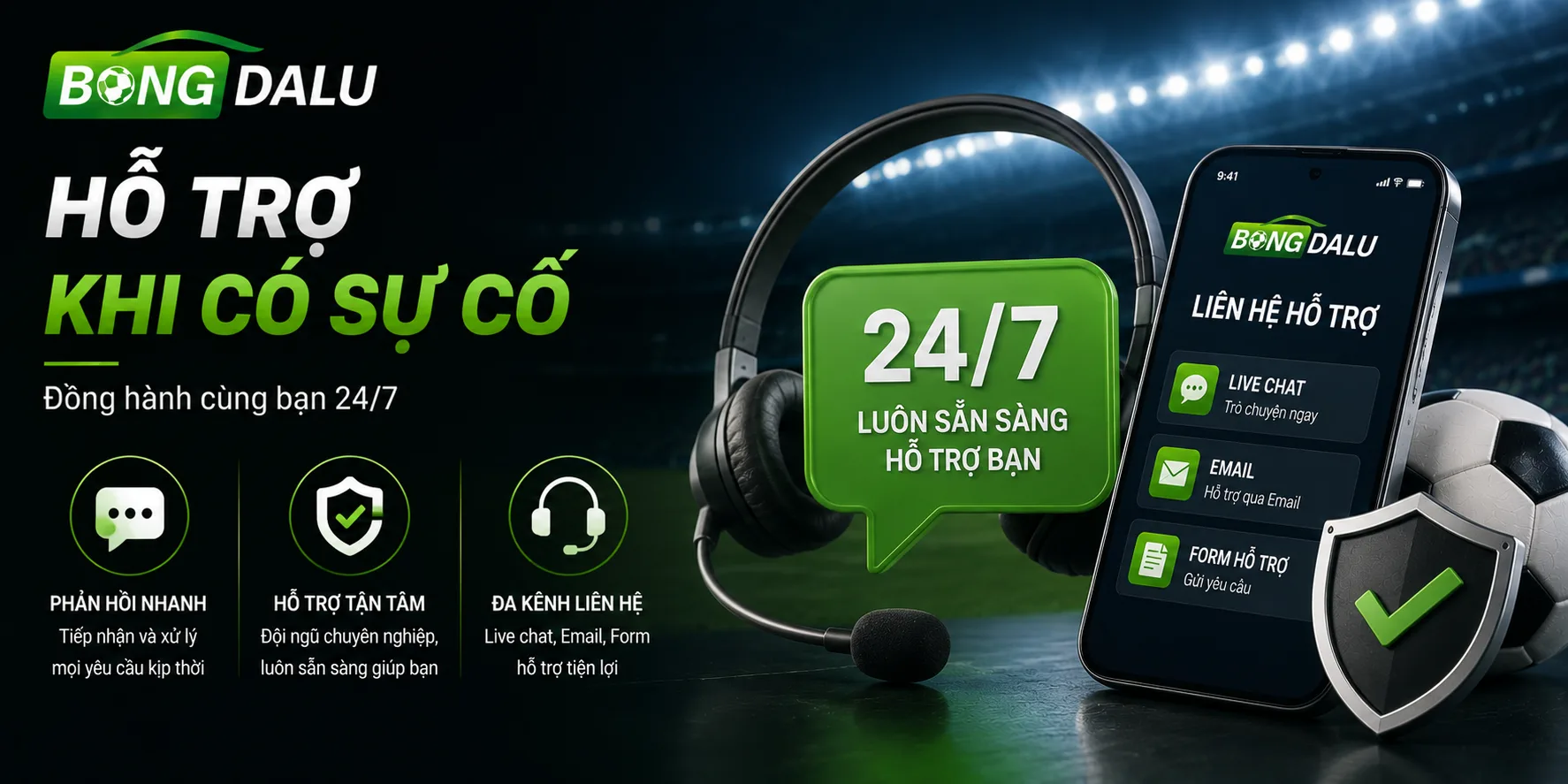 Bongdalu và chính sách miễn trừ trách nhiệm trong xử lý sự cố