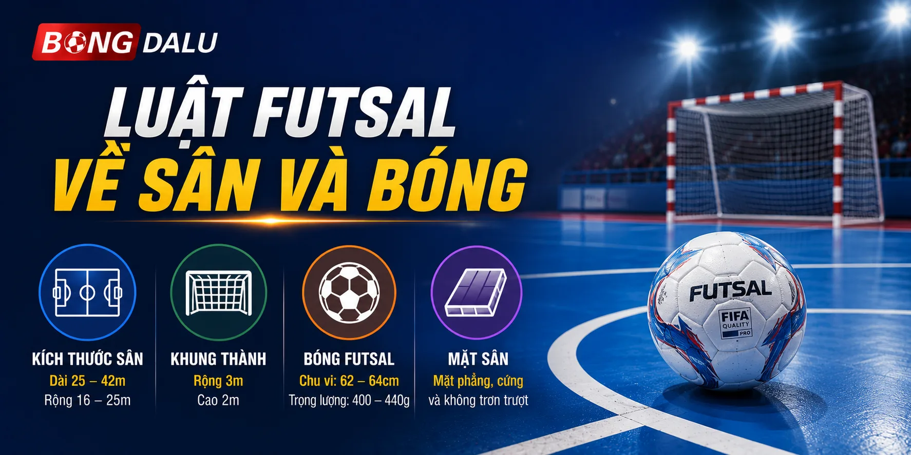 Tìm hiểu luật Futsal cơ bản nhất