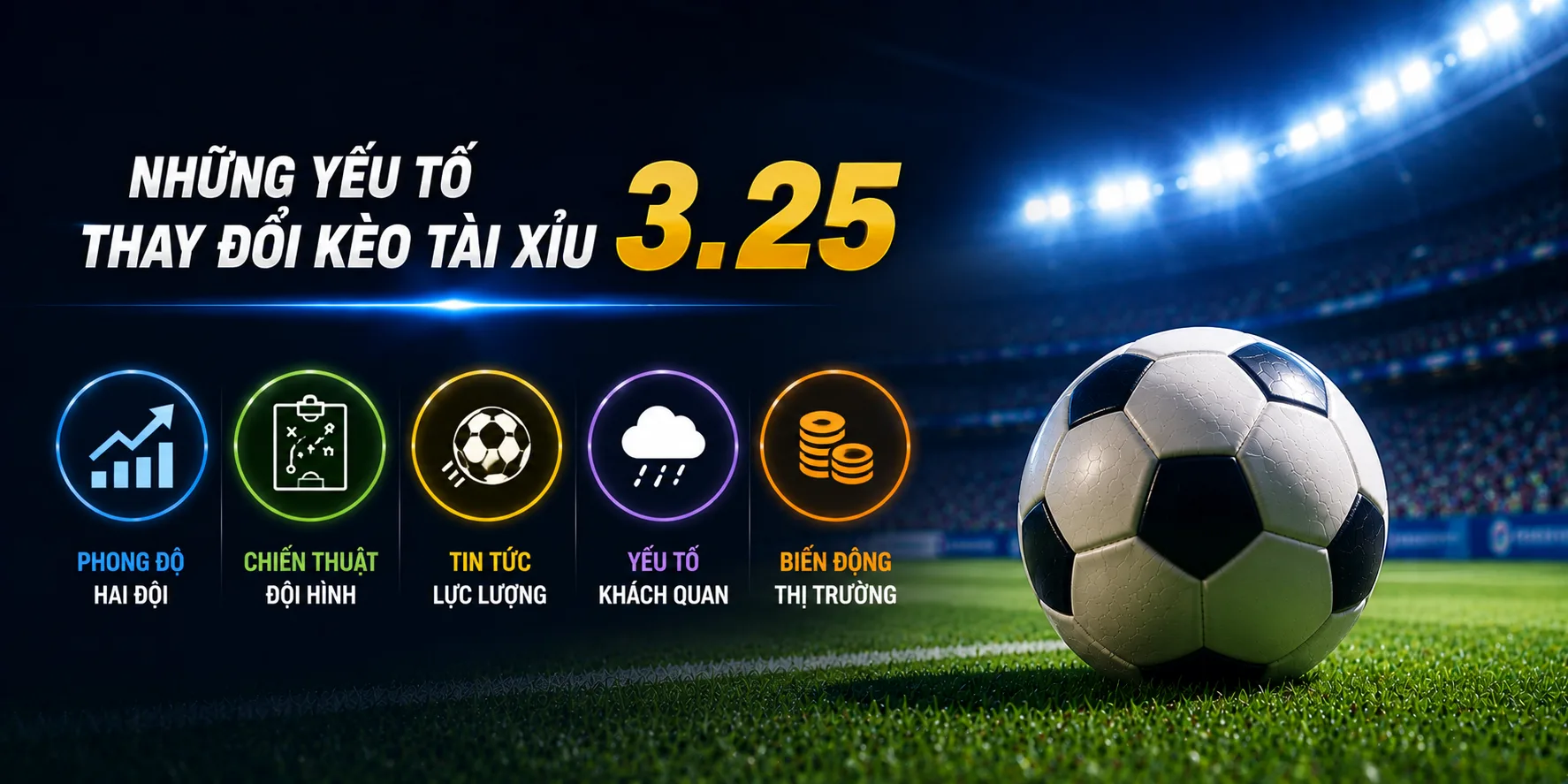 Khi kèo tài xỉu 3.25 thay đổi